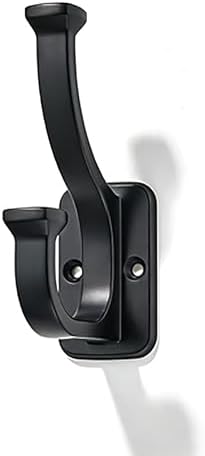 10 Pack 4-1/2inch Black Coat Hooks by CABDM