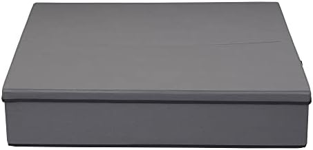 Household Essentials Wreath Storage Container Box with Handles, Sturdy Fabric‑Covered Sides for 30‑Inch Wreath, Gray with Charcoal Trim - Image 7