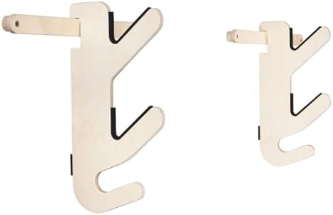 Grassracks Birch Wood Ski Rack - The Hallsteiner Series Indoor Horizontal Ski Wall Rack(1 or 2 Pairs of Skis, Birch) by Grassracks