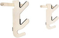 Grassracks Birch Wood Ski Rack - The Hallsteiner Series Indoor Horizontal Ski Wall Rack(1 or 2 Pairs of Skis, Birch) by Grassracks