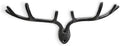 SPI Home 51130 Rustic Antler Black 14.5 x 6 Inch Cast Iron Hanging Wall Coat Key Organizer Holder Hook by SPI+Home