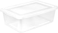 Sterilite Storage Box Stackable Tote, White, 12 Quart, 45 Pack by Sterilite