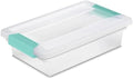 Sterilite Clip Box, Stackable Clear Plastic Bins- Small, 18-Pack by Sterilite