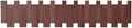 Piano Key Coat Rack Wall Mount – 8 Hook Walnut-Toned Wooden Coat Rack by WINQQQQ