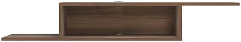 Atelier Mobili Floating TV Stand for Up to 65 Inch TVs – Wall Mounted Floating Shelf for Under TV, Entryway Organizer & Bedroom Vanity – Multi-Purpose Storage & Display Console (Walnut, 57INCH) - Image 4