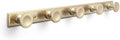 Coat Hook Wall Mounted,Champagne Bronze Zinc Alloy with 5 Hooks by Deuschwer