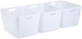 Three by Three Seattle Medium Tall Stackable Recycled Storage Bin, 3-Pack by ThreebyThreeSeattle