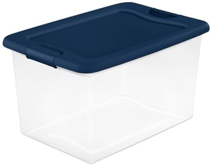 Sterilite Color Program, Large Clear Plastic Storage, 64 Quart, 12-Pack - Image 2