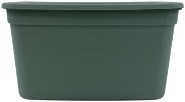 Edge Plastics Classic Storage Tote, durable storage in for home or garage with secure snap lid designed for stacking (6, Light Green, 5 Gallon) - Image 6