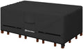 Porch Shield Waterproof Rectangular Patio Table Cover 125 x 73 inch, Black by PorchShield
