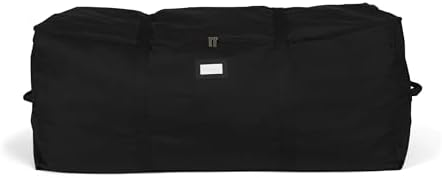 Covermates Keepsakes Christmas Tree Cinch Bag – Durable Polyester Tree Storage with Reinforced Handles & Built-In Cinch Straps – Trees, Lights & Holiday Décor, Black by Covermates