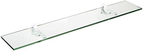Spancraft 12" x 18" White Monarch Glass Shelf by Spancraft