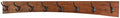 Solid Cherry Arched Wall Mounted Coat Rack Bronze Hat & Coat Hooks - Made in The USA (Mahogany, 41" x 4.5" with 8 Hooks) by PEG+AND+RAIL