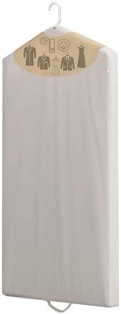 Luxury Cotton Garment Storage Bag, 24x40 Inch, Breathable Washable Reusable, for Hanging Clothes Short Dresses Jackets Suits, Fits 3 Hangers, Zipper Window (1, 24x40x3) - Image 3