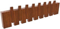 Paint Wood Wall Mounted Coat RackHooks Piano Key Hangers Natural Solid Wood Hanger Non-Woven Fabric Clothes Hangers for Closet, Kitchen, Bedroom, Bathroom, Entryway（Walnut 8 Hooks） by MurphyBedKitMattresFrame