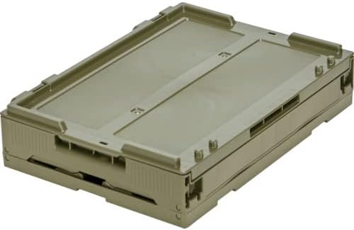 TRUSCO TR-SC20-OD Alpha Folding Container with Lid, 6.3 gal (20 L), OD Color, Storage Box - Image 3