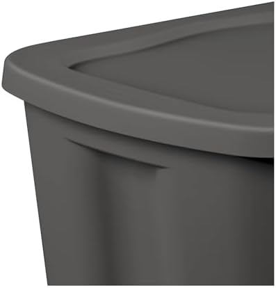 18-Gallon Plastic Storage Bins with Snap-on Lids – 8-Pack, Home Organization Essential - Image 3