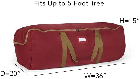 Covermates Christmas Tree Storage Bag, Red - Image 3