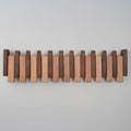 Beech Piano Key Coat Rack with 10 Flip Hooks by TexasBestGift