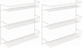ClosetMaid 3-Tier Hanging Wall Mounted Metal Rack for Spices, Shelf Storage, Pantry Organization, Laundry, Kitchen, Bathroom, White, 8022 (Pack of 2) by ClosetMaid