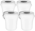 Tanlade 4 Pcs 32 Gallon Stretch Spandex Trash Can Covers Round, White by Tanlade