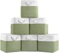 Patvingot 11-Inch Fabric Cube Storage Bins with Handles,6 Pack,Foldable by Patvingot
