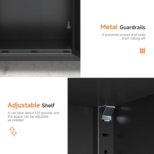 Coolsun 26" H Garage Wall Cabinet with Lockable Doors and Adjustable Shelf - Image 5