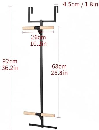 RFOUO Over The Door Hanger,Backpack Hanger for Closet, Black - Image 3