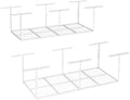 FLEXIMOUNTS 3x8 Overhead Garage Ceiling Storage Rack, 2 Pack, White by FLEXIMOUNTS