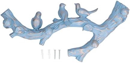 Birds On Branch Hanger Rack, Birds On Tree Branch Decor Wall Mounted Coat Rack with Hooks Decorative Wall Mount Keys Bags Rack for Keys Towels(S) - Image 7