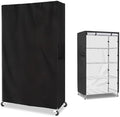 Shelf Cover,Waterproof Dustproof Storage Shelving Unit Cover,Fits 36" Wx14 Dx72 H Shelf,Shelf Display Rack Protector Cover with Zipper,Black(Cover only) by Aacabo