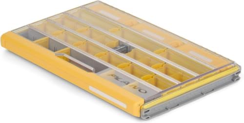Plano EDGE Premium Terminal Tackle Utility Box, Clear and Yellow, Rust-Resistant Storage, Waterproof Tackle Tray Organizer for Weights, Hooks, and Baits One-Size (Pack of 6) by PLANO%C2%AEOutdoors