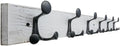 SKOLOO 36-Inch Wood Coat Rack Wall Mount with 6 Triple Hooks - Ideal for Family Entrances, Classrooms, and Pet Supplies Storage - Distressed White Wash by SKOLOO