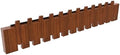 Wall Mounted Piano Key Hanger | Flip Style Hook | Entrance Wall Art Hook, Made of Oak Wood (3 Times Painted, 4 Times Polished) (LED Walnut, 12Hooks) by FleiSleep