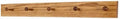 Solid Oak Shaker Peg Rack Made in The USA - Golden Oak Stain Stain 29 x 3.5 Inches with 5 Pegs by PEG+AND+RAIL