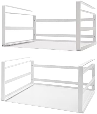 Nxconsu Under Shelf Basket 2 Pack, Cabinet Storage Organizer, 16.1" White by Nxconsu
