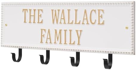 Beaded Rectangle 2-Line Personalized Hook Plaque - Image 5