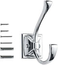 khtumeware Wall Hooks,10 Pack Coat Hooks Hardware Towel Hooks for Hanging Coats Polished Chrome Robe Hooks Wall Mounted with Screws for Key, Towel, Bags, Cup. by khtumeware
