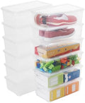 Clear Shoe Boxes 12Pcs Plastic Storage Bins with Latching Lid by Naivees