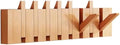 Paint Wood Wall Mounted Coat RackHooks Piano Key Hangers Natural Solid Wood Hanger Non-Woven Fabric Clothes Hangers for Closet, Kitchen, Bedroom, Bathroom, Entryway（Beech 8 Hooks） by MurphyBedKitMattresFrame