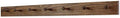 Solid Oak Shaker Peg Rack Made in The USA - Walnut Stain 41 x 3.5 Inches with 7 Pegs by PEG+AND+RAIL