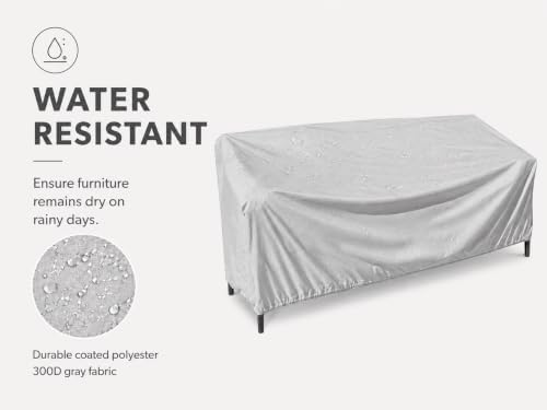 Treasure Garden X-Large Sofa Cover, 300D Polyester Outdoor Deep Seating Patio Sofa Cover, Water Resistant, UPF50+ UV Protection, Elastic Hem, Cinch Lock, Built-In Pouch & Storage Bag - Image 3