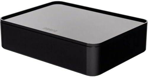 Han 1110-13 ALLISON SMART-ORGANIZER, functional, stackable utensil box with interior tray and lid, Jet Black by Unknown