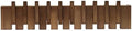 26.8" Wooden Piano Key Coat Rack Wall Mounted, 10 Hooks Natural Walnut Wall Coat Rack, Wall Mounted Coat Rack for Hanging Coats/Hats/Keys/Towels/Bags by Unknown
