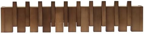 26.8" Wooden Piano Key Coat Rack Wall Mounted, 10 Hooks Natural Walnut Wall Coat Rack, Wall Mounted Coat Rack for Hanging Coats/Hats/Keys/Towels/Bags by Unknown
