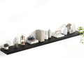 Acovy 72 Inch Floating Shelves, 8 Inch Deep Floating Shelves for Wall, Hanging Shelf with Invisible Brackets, Deep Shelves for Bathroom, Bedroom, Living Room, Black, Set of 1 by Acovy
