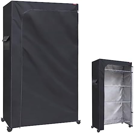 Waterproof Shelf Cover, Fits 36"W x 18"D x 62"H Storage Rack by ZYSUOR