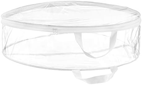 Whitmor Clear Wreath Storage Container with Tear Resistant PE Material,30" Christmas Storage Bag with Reinforced Handle & Zipper for Artificial Wreath,Garland & Holiday Decor Organization,(Pack of 6) - Image 4