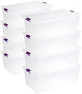 Sterilite Clearview Latch Boxes, Storage Bins with Lids, 110 Quart, 8-Pack by Sterilite
