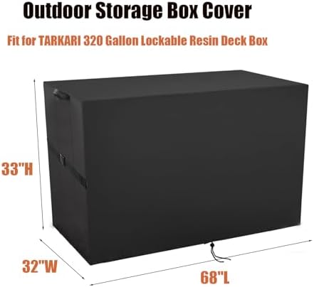 Outdoor Storage Box Cover for TARKARI 320 Gallon Deck Box - Image 2